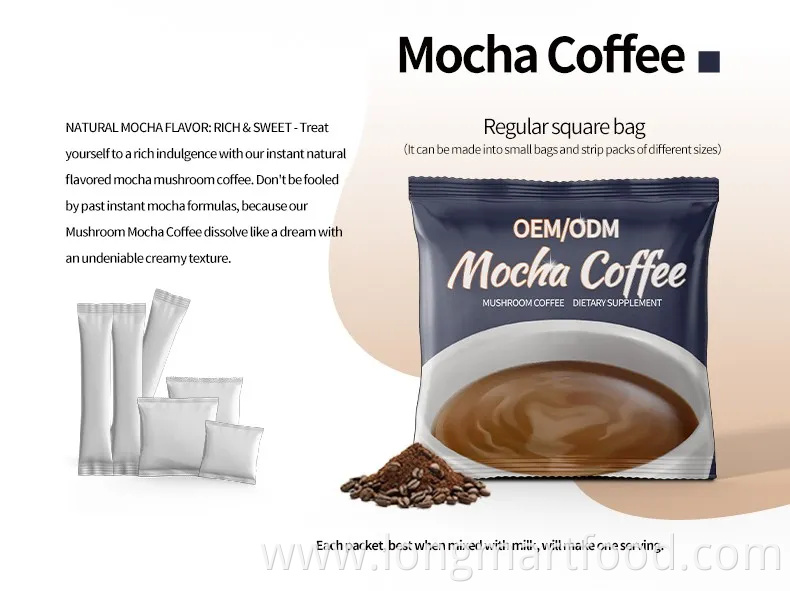 Mushroom Coffee 100% Organic Arabica OEM Classic Flavor for Drinking Private Label Medicinal Mushroom